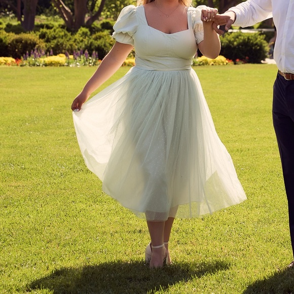 Ballerina Dress in Seafoam Green - Picture 2 of 3